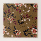 Rosa Blume Zweig, abstrakte Zusammensetzung. Puzzle (Horizontal)