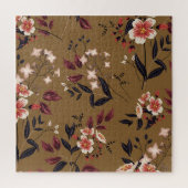 Rosa Blume Zweig, abstrakte Zusammensetzung. Puzzle (Vertikal)