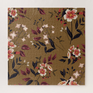 Rosa Blume Zweig, abstrakte Zusammensetzung. Puzzle