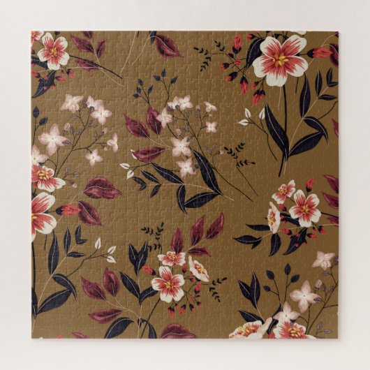 Rosa Blume Zweig, abstrakte Zusammensetzung. Puzzle (Vertikal)