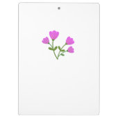 Rosa Blume Zwischenablage Klemmbrett (Rückseite)