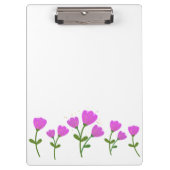 Rosa Blume Zwischenablage Klemmbrett (Vorderseite)
