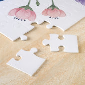 Rosa Blumen 1. Muttertag Individuelles Erinnerungs Puzzle (Seite)