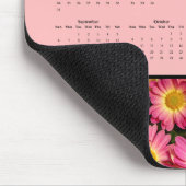 Rosa Blumen: 2026 Kalender anpassen Mousepad (Ecke)