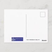 ROSA BLUMEN #2 Postkarte (Rückseite)
