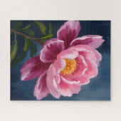 Rosa-Blumen-Aquarellmalerei Puzzle (Horizontal)