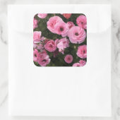 Rosa Blumen Aufkleber (Tasche)