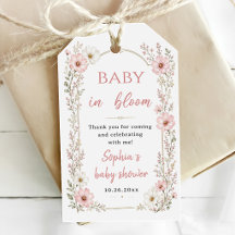 Rosa Blumen-Baby-Party