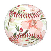Rosa Blumen Baseball (Rückseite)