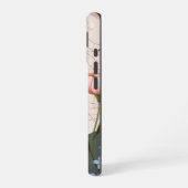 Rosa Blumen, Boho-Muster iPhone 16 Hülle (Linke Seite)