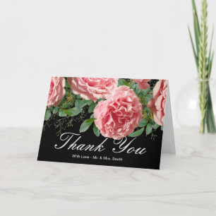 Rosa Blumen Danke