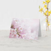 Rosa Blumen der Gruß-Karten horizontal Karte (Gelbe Blume)