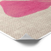 Rosa Blumen-Druck Poster (Ecke)