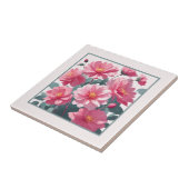 Rosa Blumen Fliese (Seite)