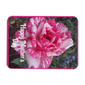 Rosa Blumen Floral Rose Müttertag Karte Magnet (Horizontal)