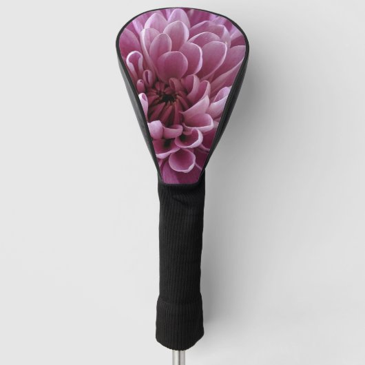 Rosa Blumen-Foto-Design Golf Headcover (Vorderseite)