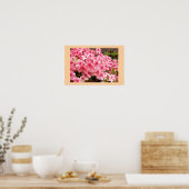 Rosa Blumen Foto Poster (Küche)