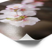 Rosa Blumen Fotodruck (Ecke)