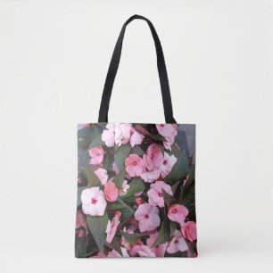 Rosa Blumen-Garten-Tasche Botanische Blumen-Wied Tasche