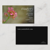Rosa Blumen-Geschäfts-Karte Visitenkarte (Vorne/Hinten)