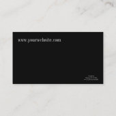 Rosa Blumen-Geschäfts-Karte Visitenkarte (Rückseite)