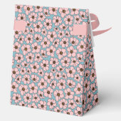 Rosa Blumen Geschenkschachtel (Rückseite)