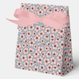 Rosa Blumen Geschenkschachtel