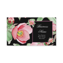 Rosa Blumen Grüne Blätter Schwarze Blumen