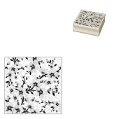 Rosa Blumen Gummistempel (Stempel)