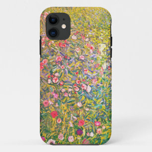 Rosa Blumen Gustav Klimt iPhone 11 Hülle