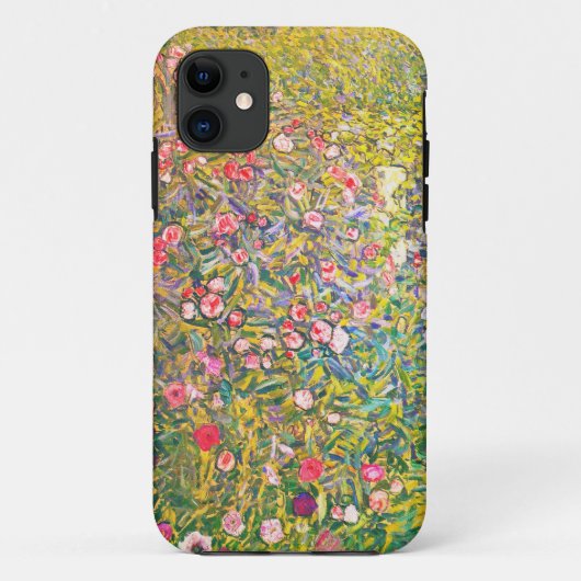 Rosa Blumen Gustav Klimt Case-Mate iPhone Hülle (Rückseite)