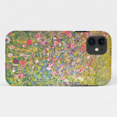 Rosa Blumen Gustav Klimt Case-Mate iPhone Hülle (Rückseite (Horizontal))