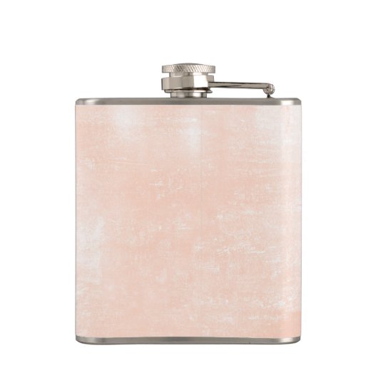 Rosa Blumen-Herz-Brautjungfern-Geschenk Flachmann (Rückseite)