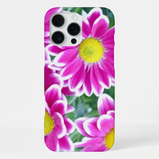 Rosa Blumen iPhone Hülle (Rückseite)