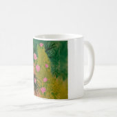 Rosa Blumen Kaffeetasse (VorderseiteRechts)
