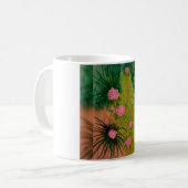 Rosa Blumen Kaffeetasse (Vorderseite Links)