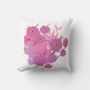 Rosa Blumen-Kissen für das Sofa Kissen