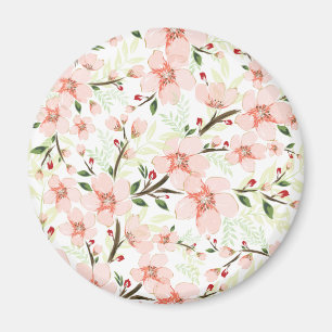 Rosa Blumen Magnet