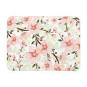 Rosa Blumen Magnet (Horizontal)