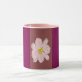 rosa Blumen-Mal-Tasse Tasse (Zentrum)
