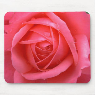 Rosa Blumen-Mauspad rote Rose Deko-Geschenke Mousepad