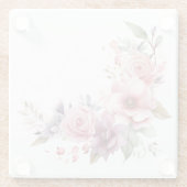 Rosa Blumen: "Meine Küche" Untersetzer (Rückseite)