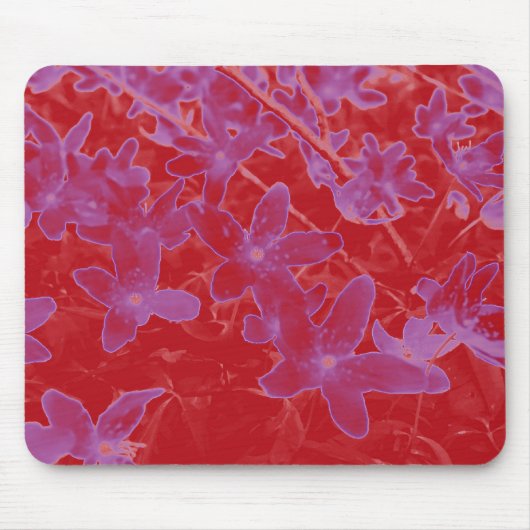 Rosa Blumen Mousepad (Vorne)