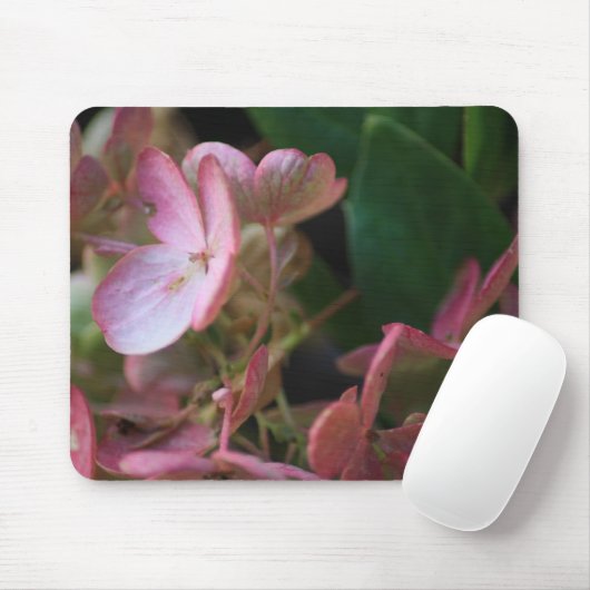 Rosa Blumen Mousepad (Mit Mouse)
