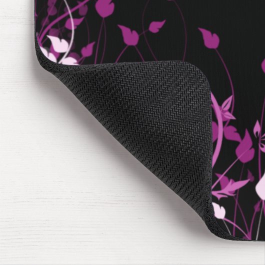Rosa Blumen Mousepad (Ecke)