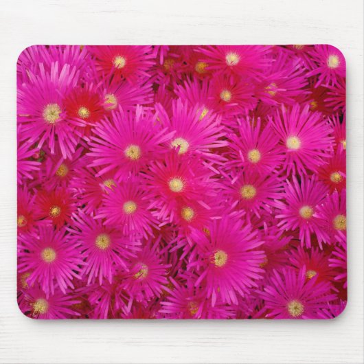 Rosa Blumen Mousepad (Vorne)