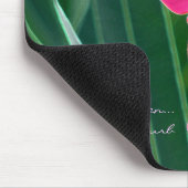 Rosa Blumen Mousepad (Ecke)