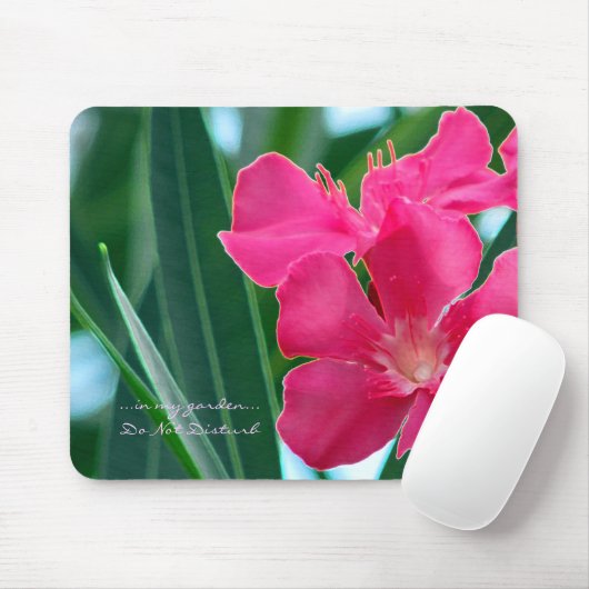 Rosa Blumen Mousepad (Mit Mouse)