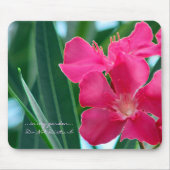 Rosa Blumen Mousepad (Vorne)