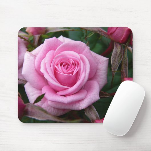 Rosa Blumen Mousepad Rosen-Dekor-Geschenke (Mit Mouse)